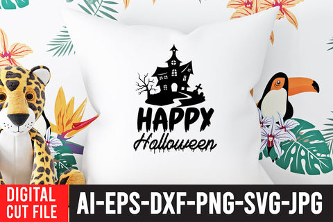 Happy Halloween SVG Cut File SVG BlackCatsMedia 
