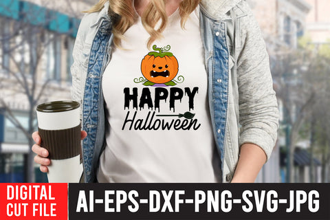 Happy Halloween SVG Cut File SVG BlackCatsMedia 