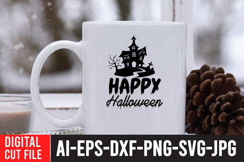 Happy Halloween SVG Cut File SVG BlackCatsMedia 