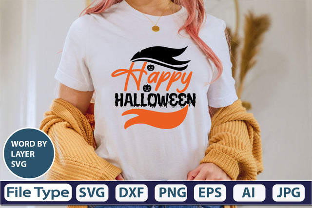 Happy Halloween SVG Cut File SVG DesignPlante 503 