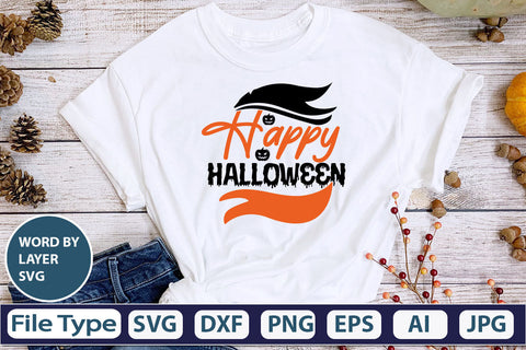 Happy Halloween SVG Cut File SVG DesignPlante 503 