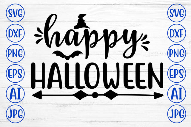 HAPPY HALLOWEEN SVG Cut File SVG Syaman 