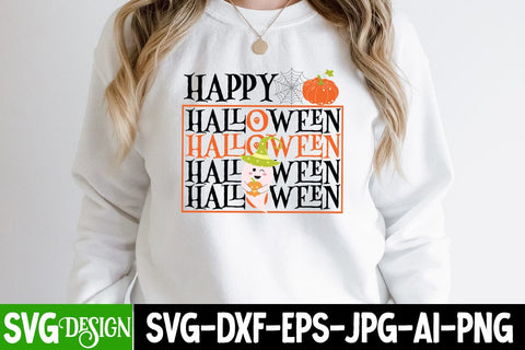 Happy Halloween SVG Cutting File, Happy Halloween Sublimation Design, Halloween SVG bundle, Halloween Quotes SVG ,Halloween SVG Sublimation Design, Trick or Treat SVG Sublimation BlackCatsMedia 