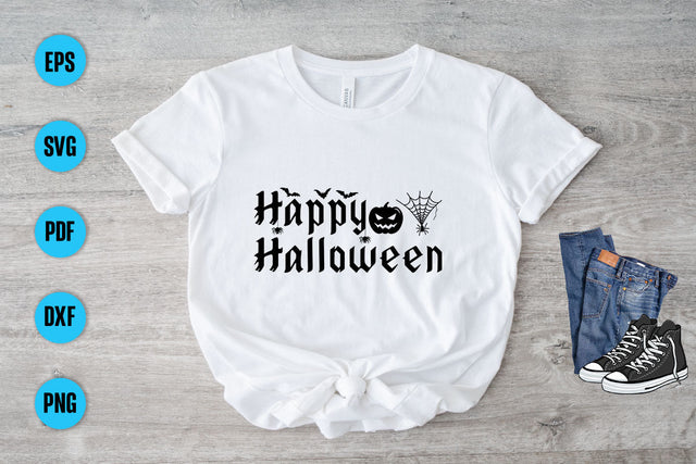 Happy Halloween Svg Design, Happy Halloween Svg Cut File, Halloween Svg, Halloween Svg File, Halloween Svg Designs SVG Debashish Barman 