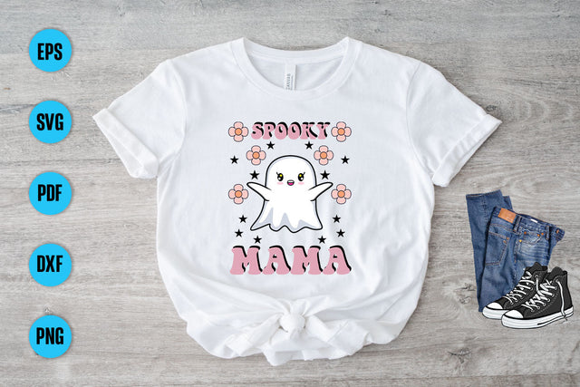 Happy Halloween Svg Design, Spooky Mama Svg Cut File, Halloween Svg, Halloween Svg File, Halloween Svg Designs SVG Debashish Barman 