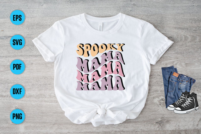 Happy Halloween Svg Design, Spooky Mama Svg Cut File, Halloween Svg, Halloween Svg File, Halloween Svg Designs SVG Debashish Barman 