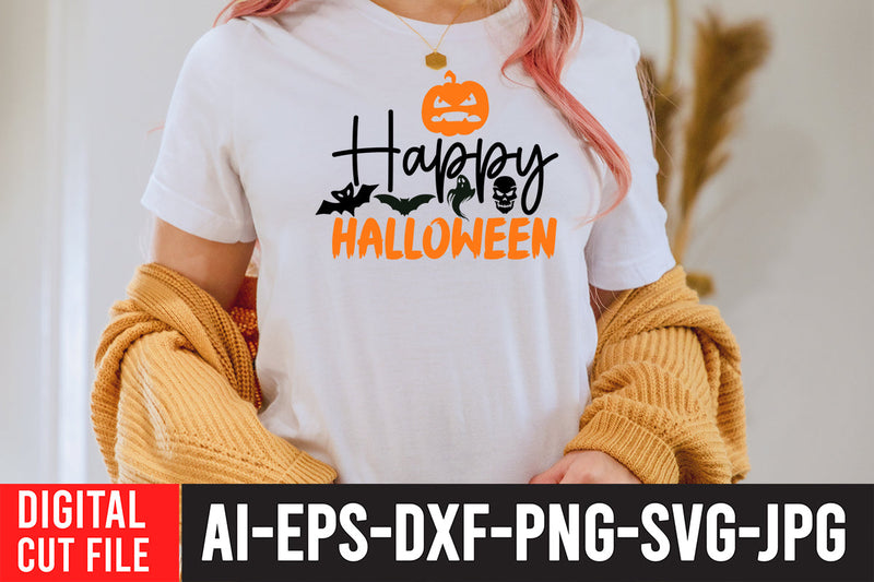 Happy Halloween SVG Design SVG BlackCatsMedia 