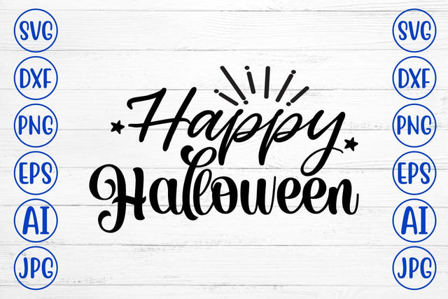 Happy Halloween SVG Design SVG Syaman 