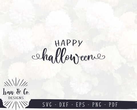 Happy Halloween SVG Files | Autumn SVG | Fall SVG | Halloween SVG | Commercial Use | Cut Files (1012335364) SVG Ivan & Co. Designs 