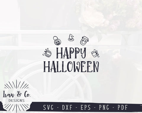 Happy Halloween SVG Files | Cute Halloween SVG | Fall SVG | Farmhouse SVG | Commercial Use | Cricut | Silhouette | Cut Files (1043587627) SVG Ivan & Co. Designs 