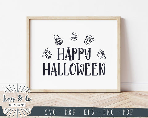 Happy Halloween SVG Files | Cute Halloween SVG | Fall SVG | Farmhouse SVG | Commercial Use | Cricut | Silhouette | Cut Files (1043587627) SVG Ivan & Co. Designs 