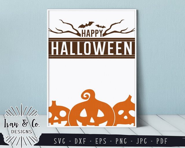 Happy Halloween SVG Files | Fall | Pumpkin Head | Bat SVG (824286329) SVG Ivan & Co. Designs 