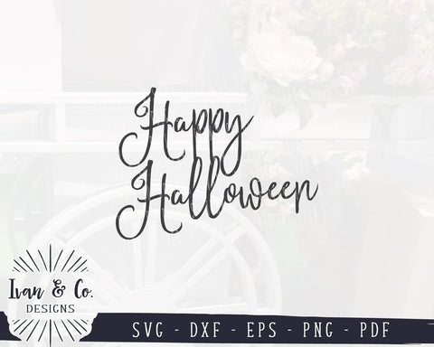 Happy Halloween SVG Files | Halloween SVG | Autumn SVG | Fall SVG | Commercial Use | Cricut | Silhouette | Cut Files (1039088806) SVG Ivan & Co. Designs 