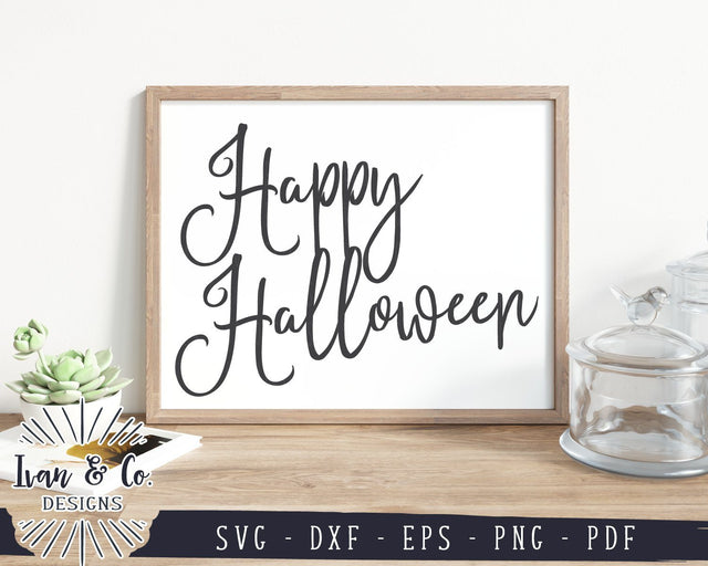 Happy Halloween SVG Files | Halloween SVG | Autumn SVG | Fall SVG | Commercial Use | Cricut | Silhouette | Cut Files (1039088806) SVG Ivan & Co. Designs 