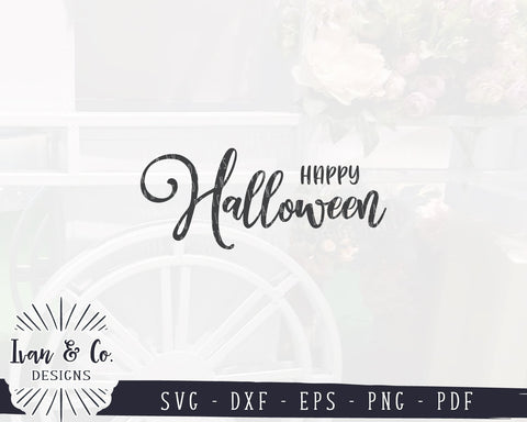 Happy Halloween SVG Files | Halloween SVG | Autumn SVG | Fall SVG | Commercial Use | Cricut | Silhouette | Cut Files (1039089518) SVG Ivan & Co. Designs 