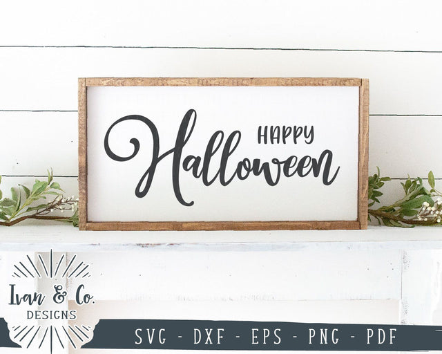 Happy Halloween SVG Files | Halloween SVG | Autumn SVG | Fall SVG | Commercial Use | Cricut | Silhouette | Cut Files (1039089518) SVG Ivan & Co. Designs 