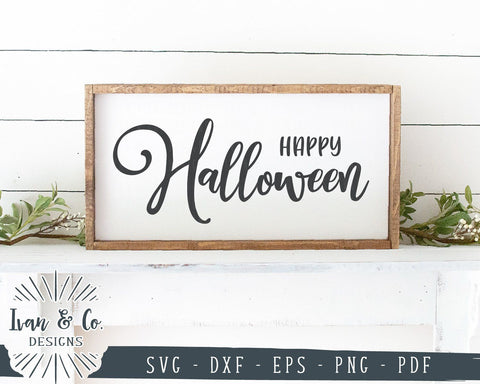 Happy Halloween SVG Files | Halloween SVG | Autumn SVG | Fall SVG | Commercial Use | Cricut | Silhouette | Cut Files (1039089518) SVG Ivan & Co. Designs 