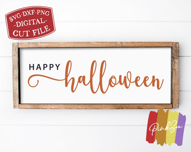 Happy Halloween SVG Files, Halloween Svg, Fall Svg, Farmhouse Svg, Autumn, Commercial Use, Cricut, Silhouette, Digital Cut Files, DXF PNG (1317547279) SVG PinkZou 
