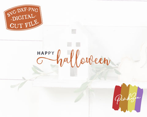 Happy Halloween SVG Files, Halloween Svg, Fall Svg, Farmhouse Svg, Autumn, Commercial Use, Cricut, Silhouette, Digital Cut Files, DXF PNG (1317547279) SVG PinkZou 