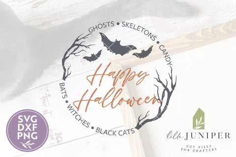 Happy Halloween SVG | Front Door Halloween SVG SVG LilleJuniper 