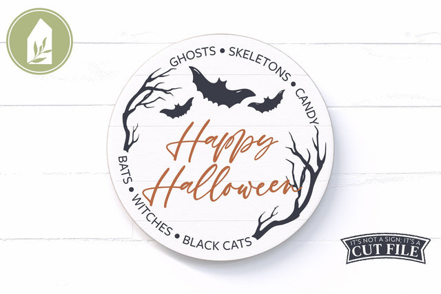 Happy Halloween SVG | Front Door Halloween SVG SVG LilleJuniper 