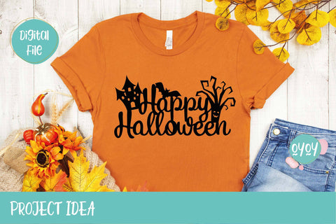 Happy Halloween SVG | Halloween Cake Topper SVG SVG OyoyStudioDigitals 