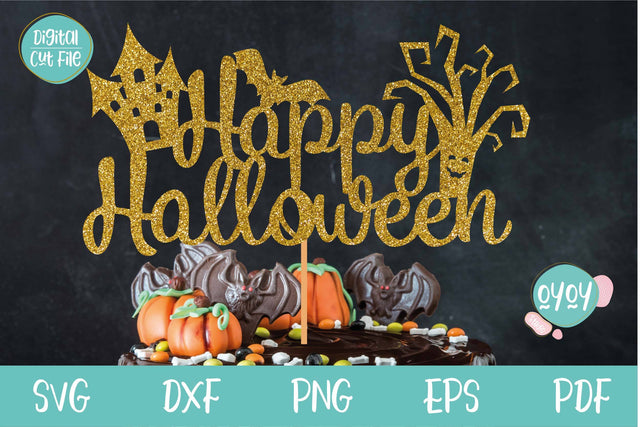 Happy Halloween SVG | Halloween Cake Topper SVG SVG OyoyStudioDigitals 