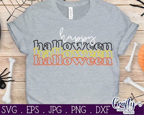 Happy Halloween Svg - Halloween Cut File SVG Crafty Mama Studios 