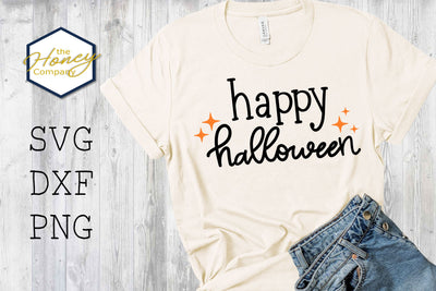 Happy Halloween SVG PNG DXF Clipart Hand Lettered SVG The Honey Company 