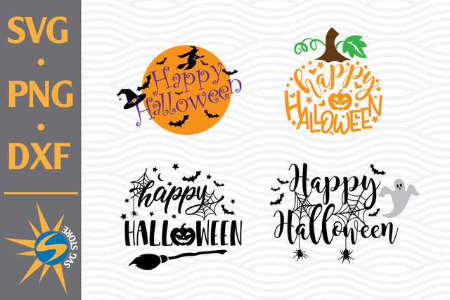 Happy Halloween SVG, PNG, DXF Digital Files Include SVG SVGStoreShop 