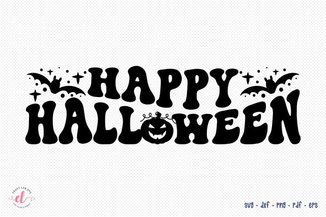 Happy Halloween SVG - Retro Halloween SVG SVG CraftLabSVG 