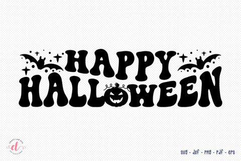 Happy Halloween SVG - Retro Halloween SVG SVG CraftLabSVG 