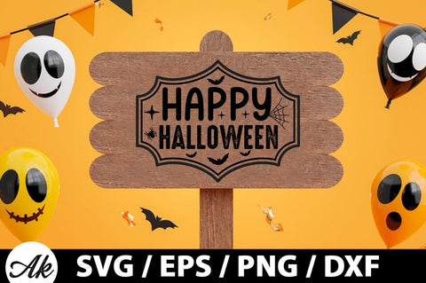 Happy halloween SVG SVG akazaddesign 