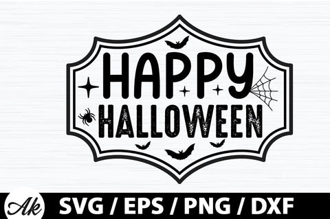Happy halloween SVG SVG akazaddesign 
