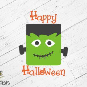 Happy Halloween SVG w/ Monster SVG 616SVG 