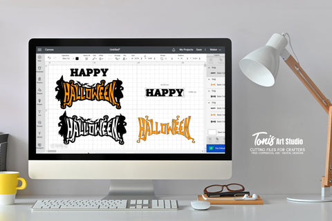 Happy Halloween SVG - Witch Svg - Halloween Shirt Svg - Bat Cut File - Halloween Sign SVG TonisArtStudio 