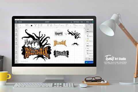 Happy Halloween SVG - Witch Svg - Halloween Shirt Svg - Bat Cut File - Halloween Sign SVG TonisArtStudio 