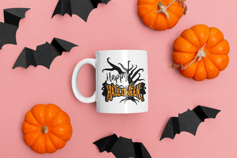 Happy Halloween SVG - Witch Svg - Halloween Shirt Svg - Bat Cut File - Halloween Sign SVG TonisArtStudio 