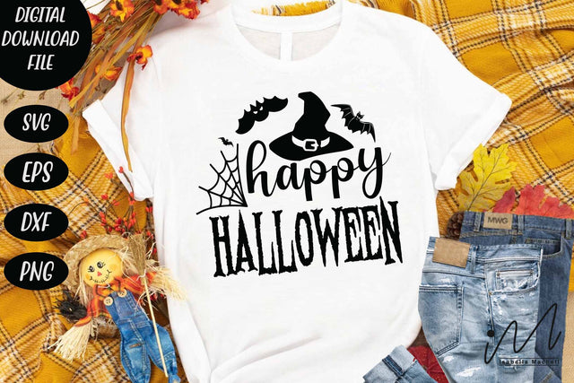 Happy Halloween svg,Funny Halloween T-shirt svg, Halloween Day T-shirt, Happy Halloween svg, Batty Svg, Holiday Cricut SVG Isabella Machell 