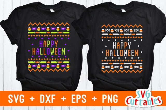 Happy Halloween Sweater SVG Svg Cuttables 