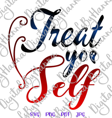 Happy Halloween Treat Yo Self Print & Cut SVG Digitals by Hanna 