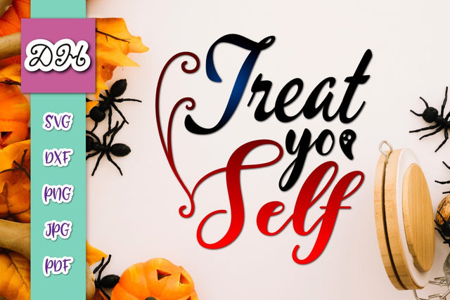 Happy Halloween Treat Yo Self Print & Cut SVG Digitals by Hanna 