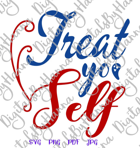 Happy Halloween Treat Yo Self Print & Cut SVG Digitals by Hanna 