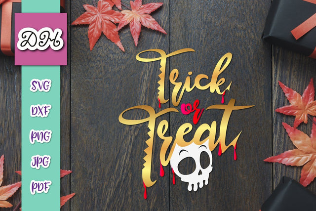 Happy Halloween Trick or Treat Print & Cut SVG Digitals by Hanna 