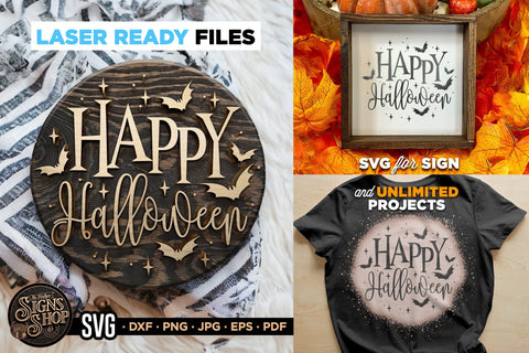 Happy Halloween vintage | Halloween SVG Sign SVG The Vintage Signs Shop 