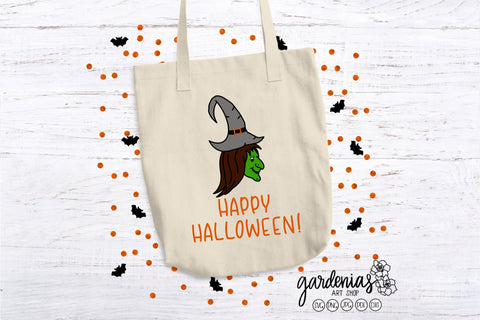 Happy Halloween Witch SVG SVG Gardenias Art Shop 