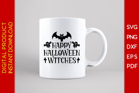 Happy Halloween Witches Halloween SVG PNG PDF Cut File SVG Creativedesigntee 