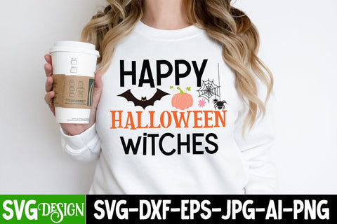 Happy Halloween Witches SVG Cut File, Happy Halloween Witches Sublimation PNG, Halloween Sublimation PNG, Halloween SVG Bundle,Halloween SVG Quotes,Halloween PNG, Halloween SVG SVG BlackCatsMedia 