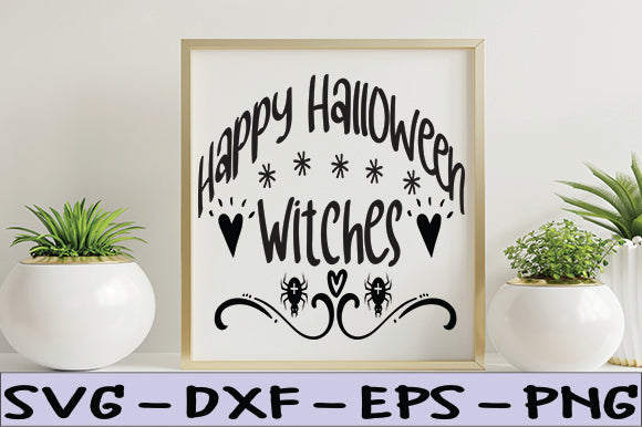 Happy Halloween Witches SVG thesvgfactory 