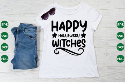 Happy Halloween Witches SVG thesvgfactory 